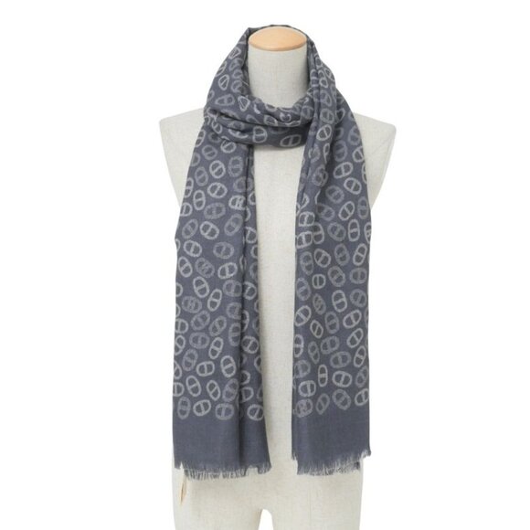 Hermes Shawl Chaine Dancre All Over Large Long Scarf Shawl Ra5553